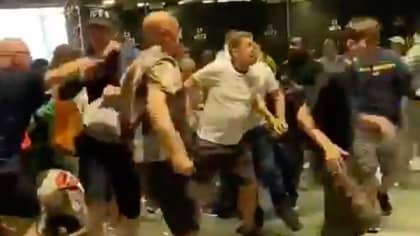 Horrifying Footage Shows England Fans Fighting With Ticketless Gate Crashers At Euro 2020 Final