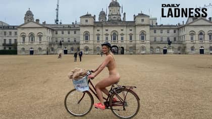 Woman Cycles Naked Around London To Raise Money For Suicide Prevention 