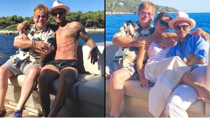 ​Elton John Is ‘Winding Down Summer’ With David Beckham And Victoria Beckham