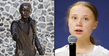 Life-Sized Statue Of Greta Thunberg Unveiled At UK University