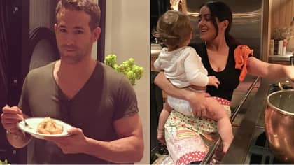 Ryan Reynolds Invites Salma Hayek Round, Makes Her Cook Dinner And Babysit