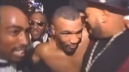 Rare Footage Resurfaces Of Mike Tyson Celebrating With Tupac Shakur The Night He Was Killed