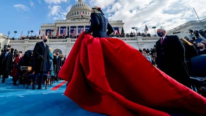 Lady Gaga's Schiaparelli Dress For Joe Biden's Inauguration Was Not 'Bulletproof'