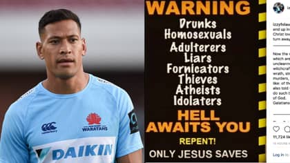 Israel Folau Sacked By Rugby Australia Over Homophobic Social Media Post