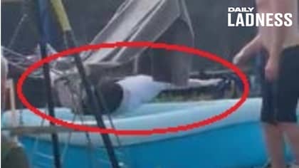 Man Pranks Neighbour Into Thinking England Were 2-0 Up, Neighbour Dives In Pool To Celebrate