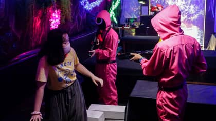 Hundreds Flock To Squid Game Inspired Cafe That Creates Real Challenges For Customers