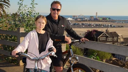 ​Arnold Schwarzenegger Goes For Bike Ride With ‘Hero’ Greta Thunberg