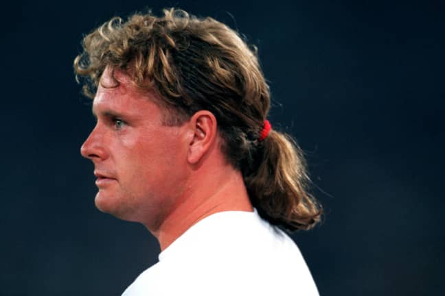 It's a no to Gazza with that barnet, too. Credit: PA