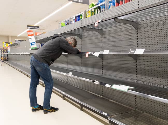Shelves were wiped clear during the height of panic buying in March. Credit: PA