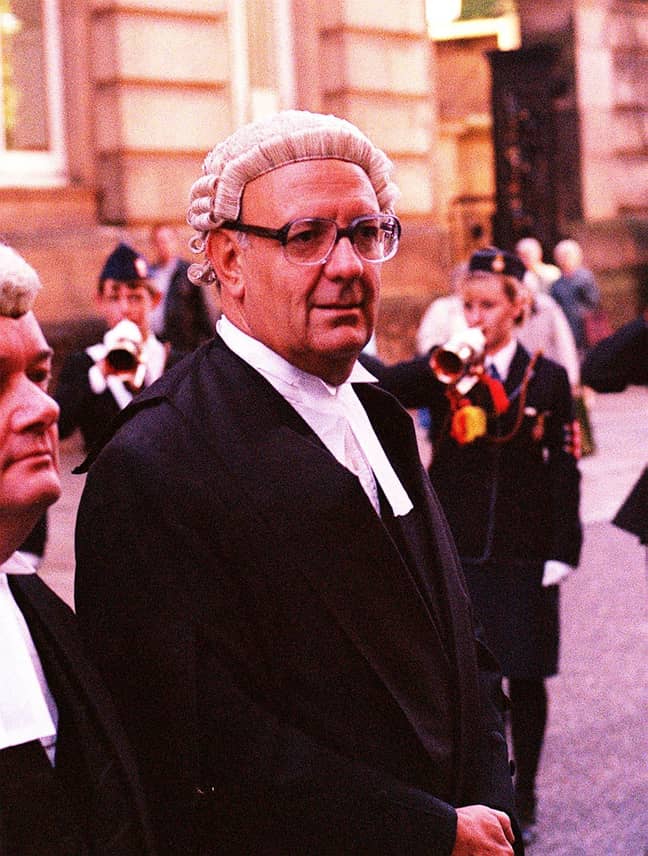 Sir Richard Henriques at the trial of Harold Shipman in 1998. Credit: Shutterstock