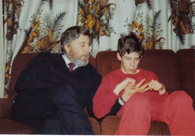 Martin with his dad