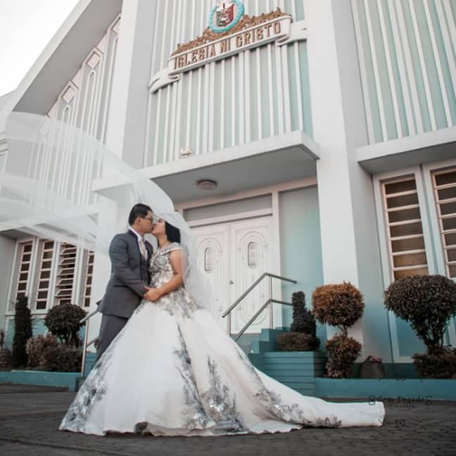 The special day started out well for Shine Tamayo and John Chen. Credit: Viral Press