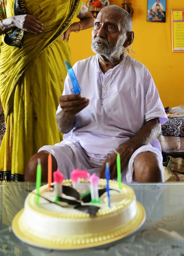 Sivananda claims to be 123 years old. Credit: Getty