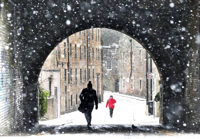 Edinburgh still looking lovely in the snow. Credit: PA