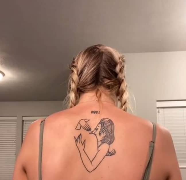Woman Told Her 'Guardian Angel' Back Tattoo Looks Rude