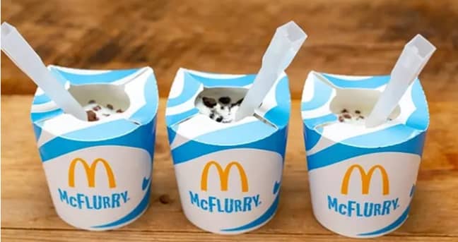 McFlurry lids are no more. Credit: McDonald's