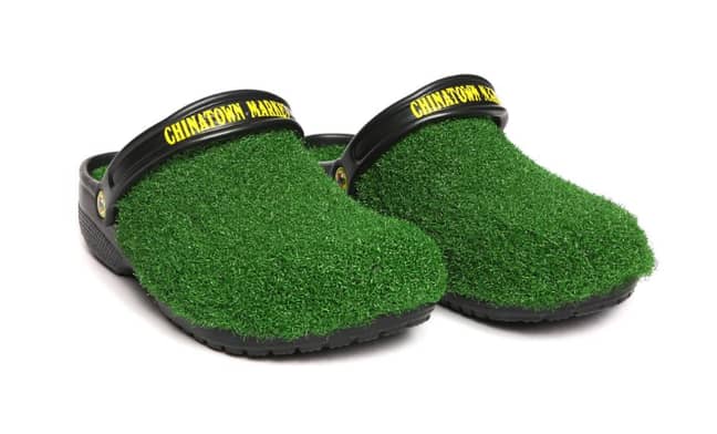 Admit it, you've always wanted a pair of astro turf Crocs. Credit: Chinatown Market/Crocs