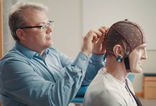 The headset has been designed to help people suffering with physical disabilities. Credit: Samsung