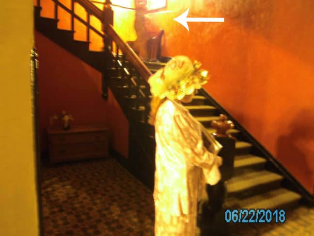 A photograph of one of the 'ghosts' in the Crescent Hotel. Credit: 1886 Crescent Hotel and Spa