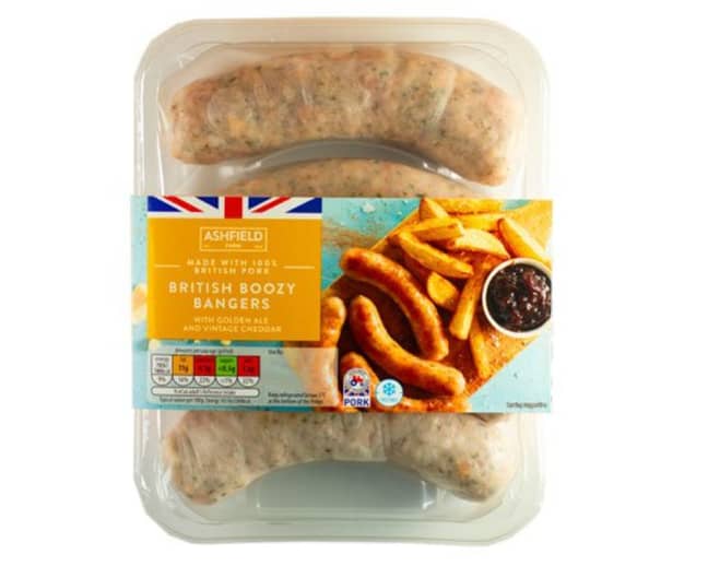 The boozy sausages have come just in time for summer. Credit: Aldi