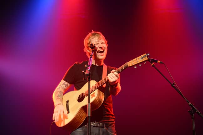 Ed Sheeran performs on stage during his concert in Cologne, Germany in 2014. Credit: PA