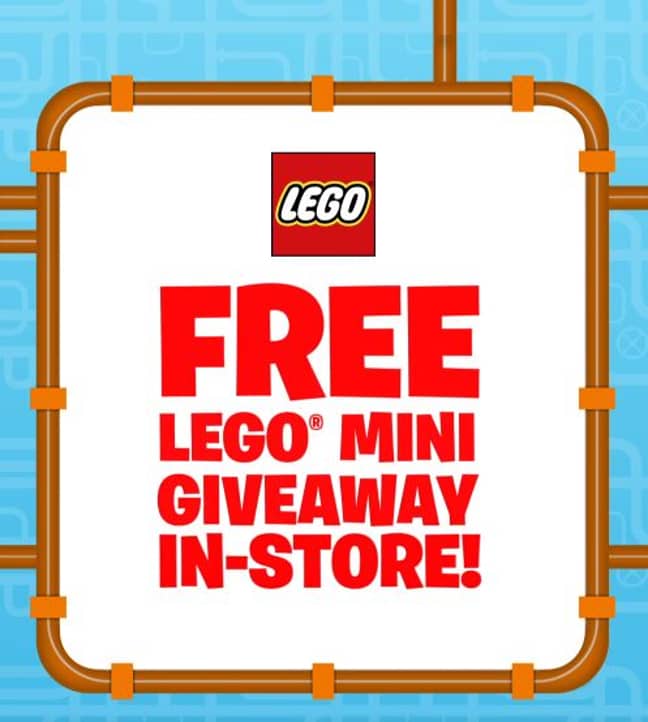 The LEGO giveaway begins at 9am on Saturday. Credit: Facebook/Smyths Toys Superstores 