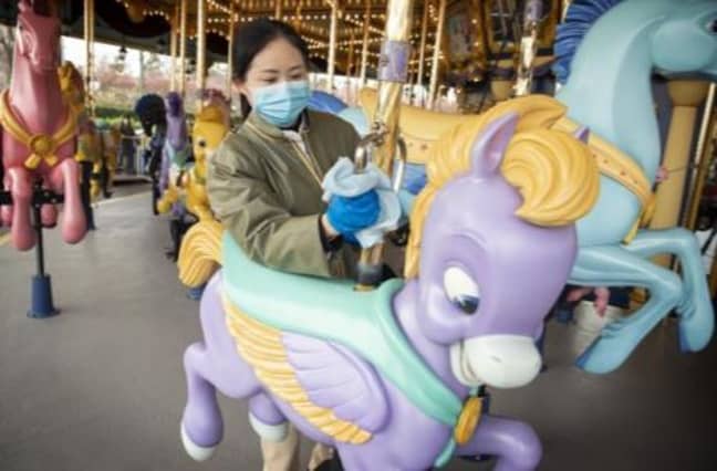The rides will be sanitised on a regular basis. Credit: Shanghai Disneyland 