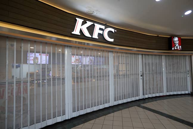 KFC has been closed since March. Credit: PA
