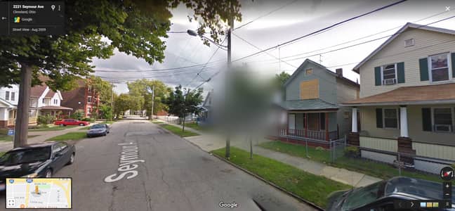 2207 Seymour Ave. has been blurred out on Google Street View. Credit: Google Maps