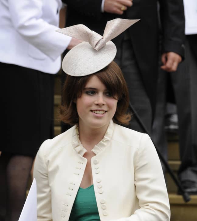 Princess Eugenie outside St George's Chapel in Windsor after the marriage ceremony of Peter Phillips and Autumn Kelly. Credit: PA