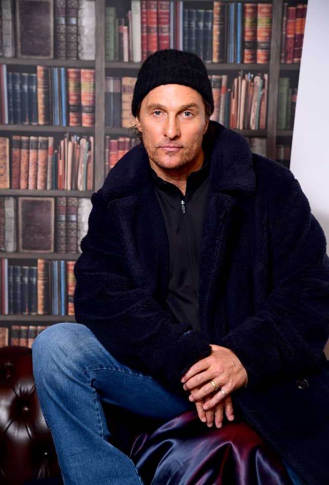 Matthew McConaughey is a (wet) dreamer. Credit: PA