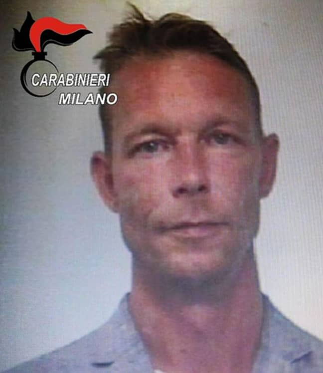Christian B is the main suspect. Credit: Italian Carabinieri Press Office