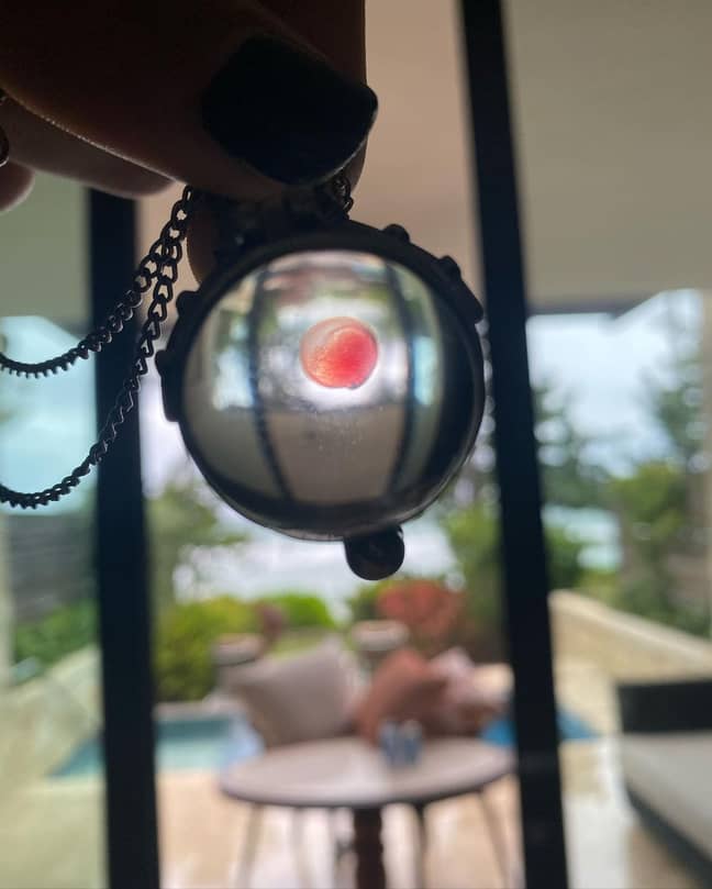 Machine Gun Kelly shared the eye-catching necklace on Instagram. Credit: Instagram/@machinegunkelly