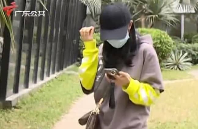 The woman told of her horror to Guangdong Public Channel. Credit: Guangdong Public Channel 