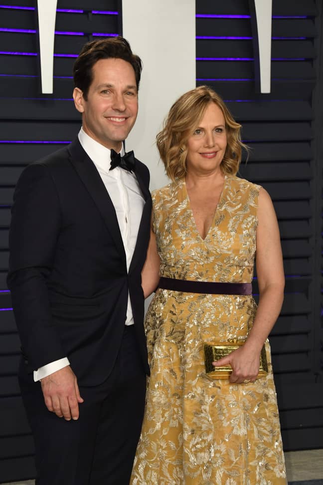 Paul Rudd and his wife Julie Yeager. (Credit: PA)