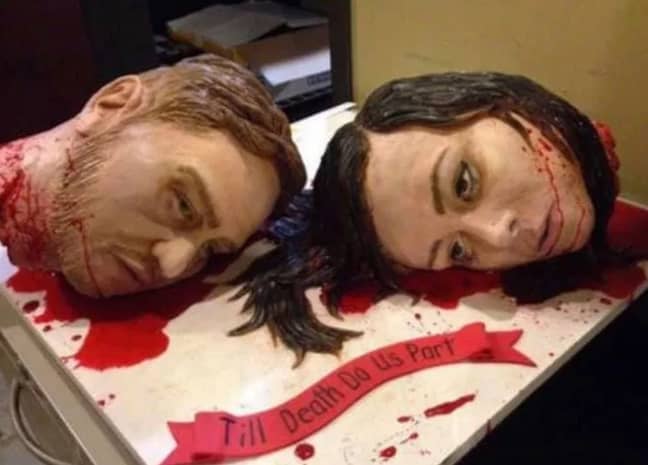 The gruesome cake. Credit: Facebook