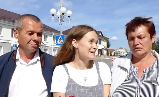 Yulia has been reunited with her parents after 20 years. Credit: east2west news