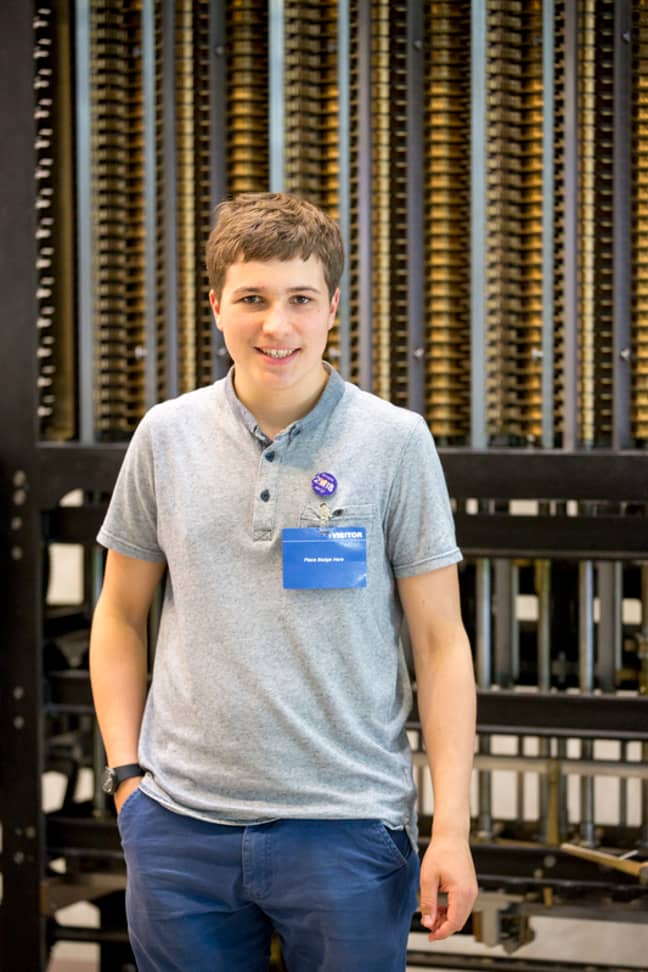 Fionn Ferreira, 18, won first prize for his plastic pollution project. Credit: Google Science Fair 