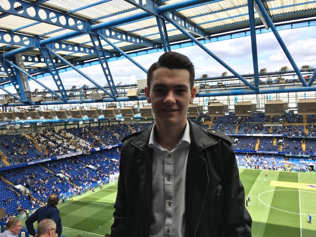 Ben has been enjoying trips to Stamford Bridge to watch Chelsea FC. Credit: Ben Towers