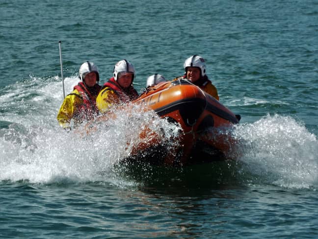 The RNLI rescued a teenager who fell into the sea over Easter. Credit: RNLI
