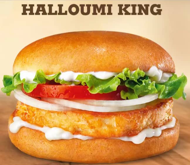 Is it dinner time yet? The New Halloumi Burger. Credit: Burger King
