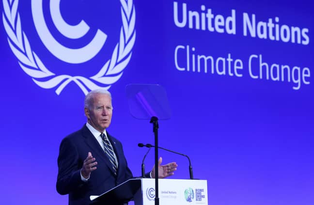 Biden urged world leaders to 'get to work' tackling climate change. Credit: Alamy