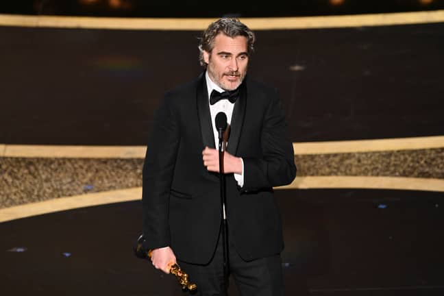 Joaquin Phoenix took to the stage and paid tribute to his late brother. Credit: Shutterstock