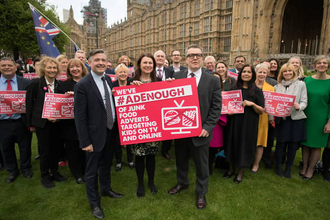 Politicians supporting Jamie's #AdEnough campaign. Credit: PA