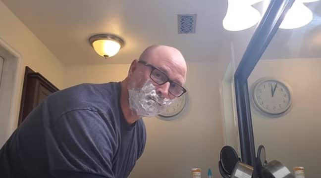 Rob's video on how to shave. Credit: YouTube/Dad, how do I?