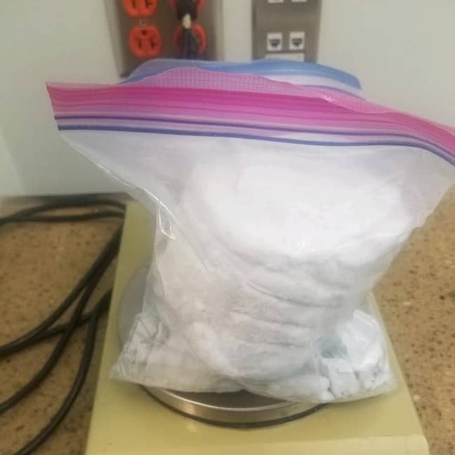The fentanyl police seized from Karen Garcia Euceda. Credit: Durham County Sheriff's Office