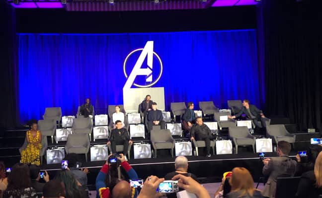 Empty chairs commemorated fallen Avengers. Credit: Germain Lussier/Gizmodo