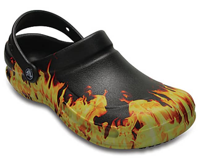 Flaming Crocs. Credit: Crocs
