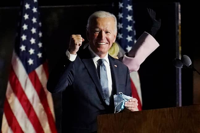 Joe Biden says he's 'on track' to win the 2020 election. Credit: PA