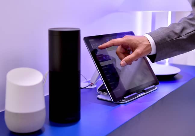 The Google Assistant speaker and Amazon's Echo - Alexa Voice Service presented at the IFA in Berlin (Credit: PA)